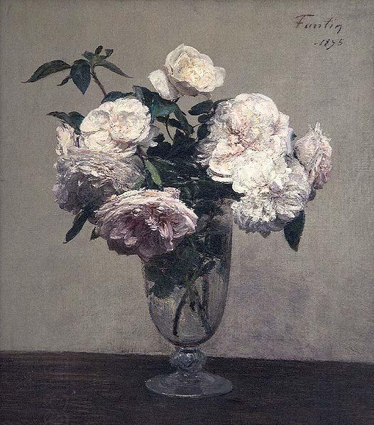 Henri Fantin-Latour Vase of Roses China oil painting art